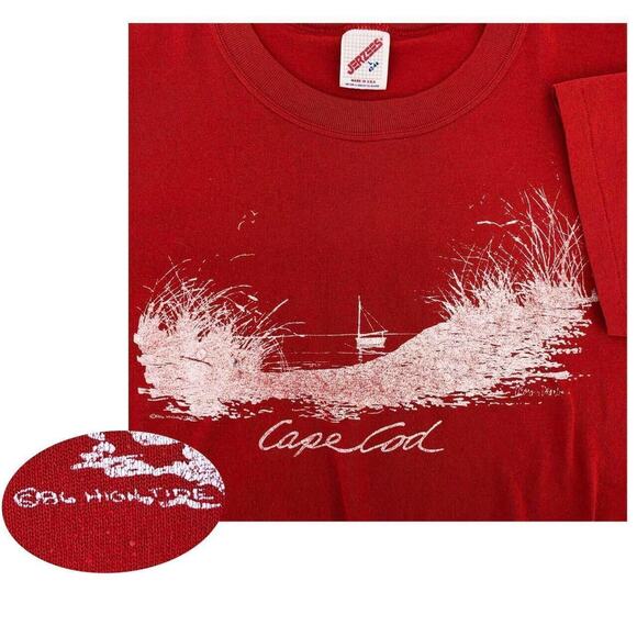 80s Cape Cod cropped tshirt 1980s vintage - Picture 3 of 3